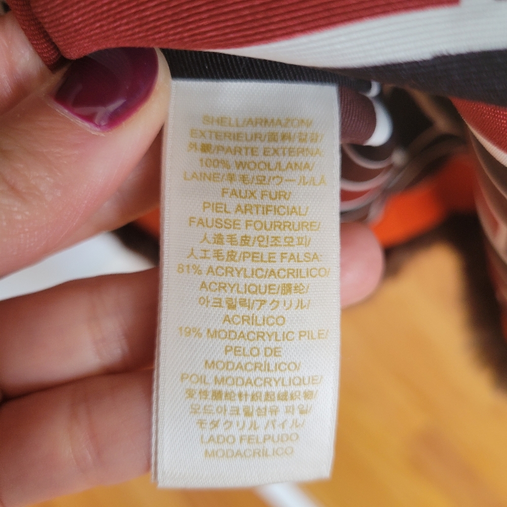 Kate Spade Allie Faux Fur Trimmed Duffel Coat - Picture 14 of 15